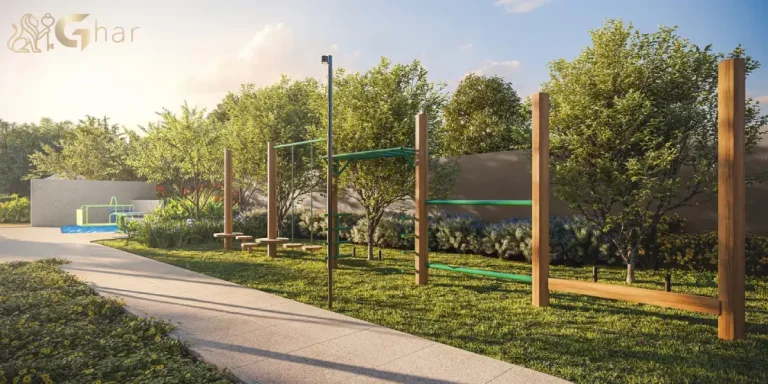 Playground do condomínio Ibiatã Paraíso no bairro Paraíso em São Paulo
