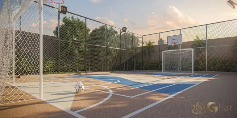 Quadra recreativa do condomínio Ibiatã Paraíso no bairro Paraíso em São Paulo