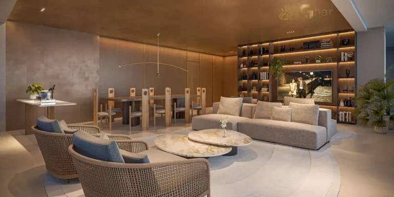 Sala de jantar do apartamento decorado de 183m² em condomínio no Paraíso Zona Sul São Paulo