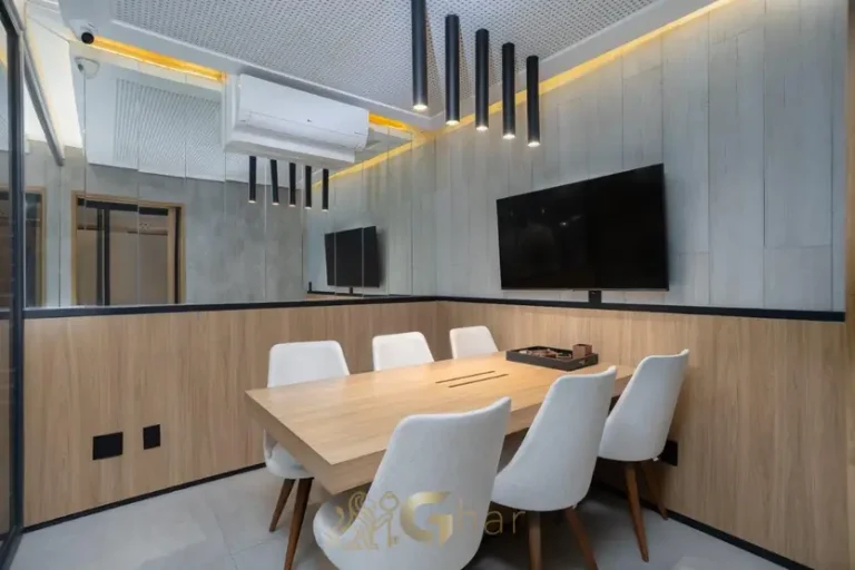 Sala de reunião em condomínio com apartamentos no Paraíso São Paulo