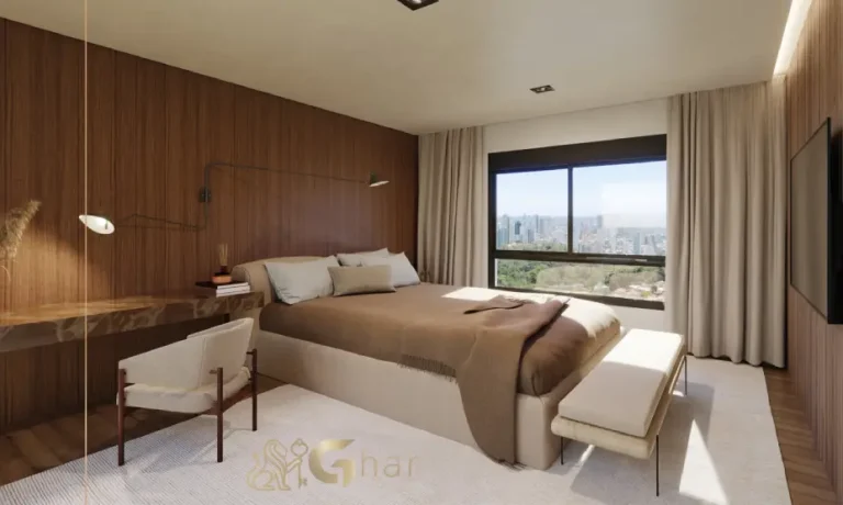 Suíte master em apartamentos de luxo no Ibirapuera São Paulo