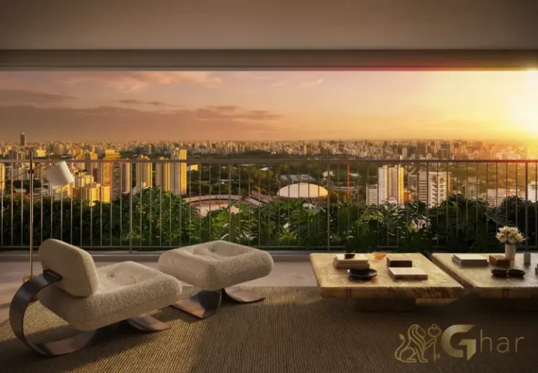 Varanda do apartamento Eterno Alma Brasileira no bairro Paraíso em São Paulo