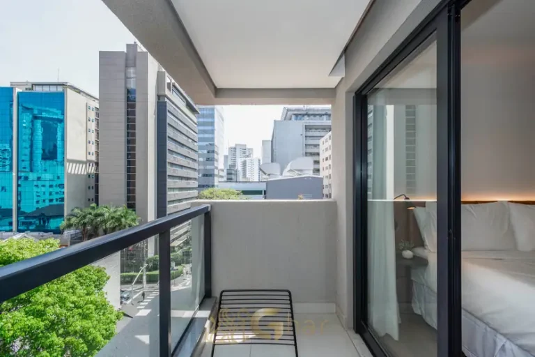 Varanda em condomínio residencial no Paraíso Zona Sul de São Paulo