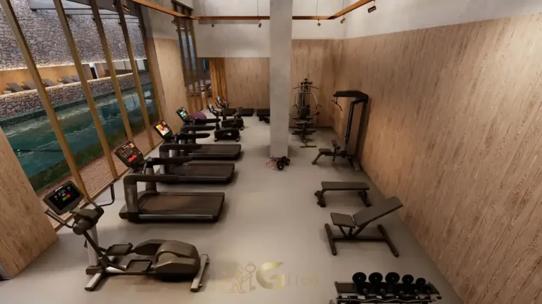 Espaço fitness com equipamentos do condomínio The Frame Vila Nova Conceição no bairro da Vila Nova Conceição, São Paulo