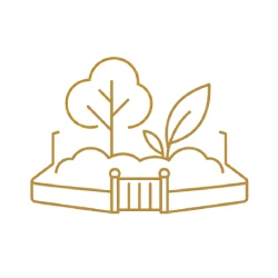 Ícone de área verde privativa