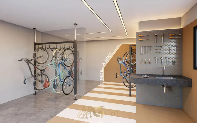 Bicicletário em apartamentos com lazer no Paraiso São Paulo