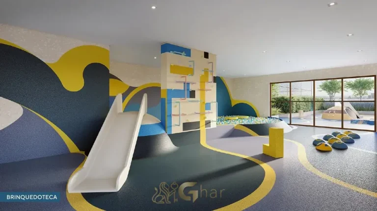 Brinquedoteca equipada para crianças em apartamentos na Lapa, São Paulo