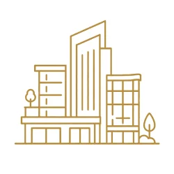 Ícone de complexo multiuso