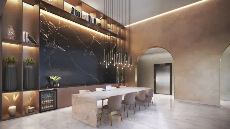 Coworking moderno com iluminação em apartamentos no bairro da Praça da Árvore, São Paulo
