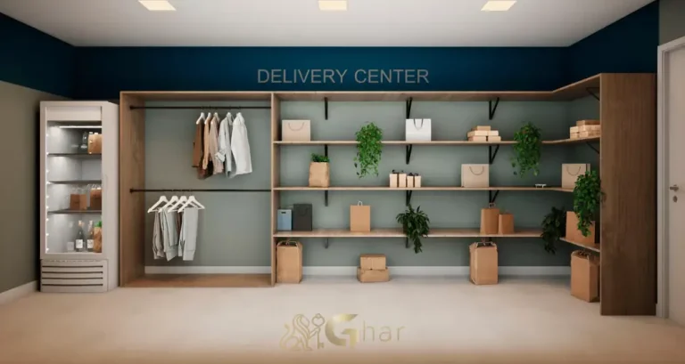 Espaço delivery para recebimento de entregas em condomínio residencial no bairro de Santana, na Zona Norte de São Paulo