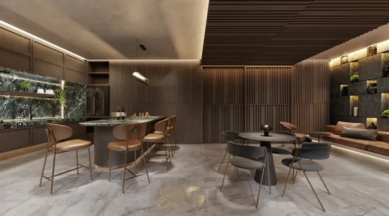 Espaço gourmet do condomínio Nyx Paraíso no bairro do Paraíso, São Paulo