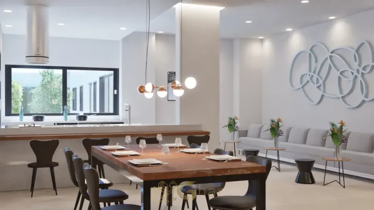 Espaço gourmet com churrasqueira em studios no Paraíso, São Paulo