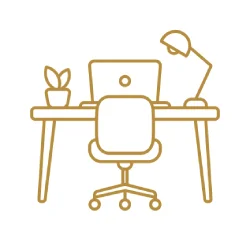 Ícone de espaço para home office