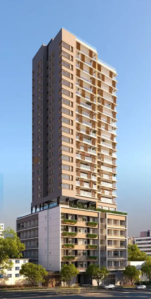 Fachada principal do condomínio Alto by You,inc Paraíso em condomínio residencial no Paraíso, na Zona Sul de São Paulo