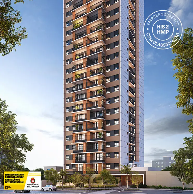 Fachada contemporânea do condomínio Alya Paraíso no bairro do Paraíso, São Paulo
