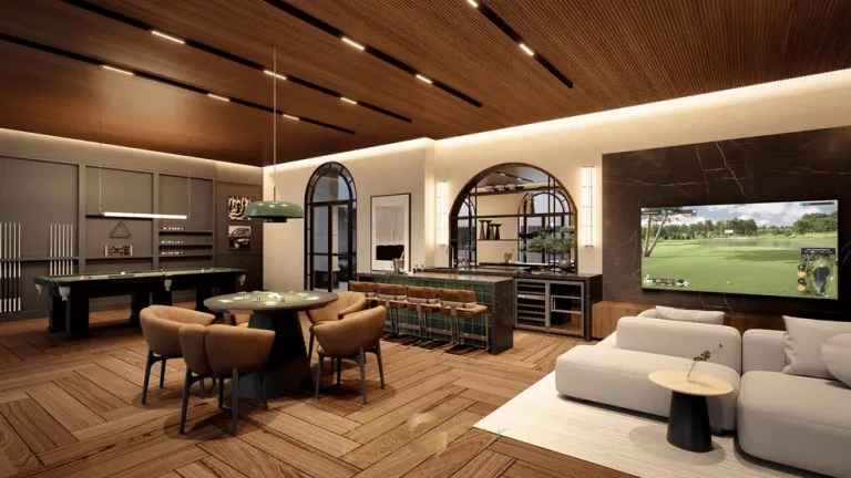 Family room decorado para convivência familiar em apartamentos na Cidade Jardim, São Paulo