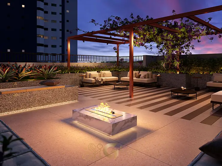 Fire place em apartamentos na Praça da Árvore, São Paulo