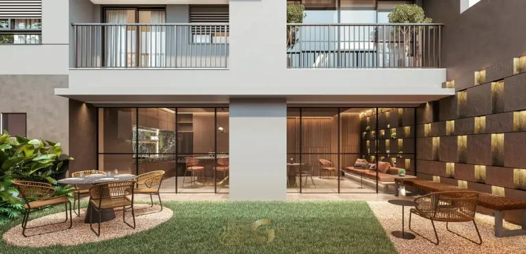 Espaço gourmet externo em apartamentos no bairro do Paraíso, São Paulo