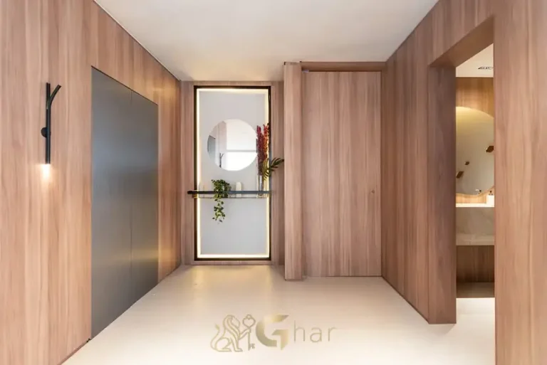 Hall de entrada do apartamento decorado em condomínio residencial no bairro de Moema, na Zona Sul de São Paulo