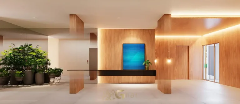 Lobby de alto padrão com portaria do condomínio Alto by You,inc Paraíso no Paraíso, São Paulo