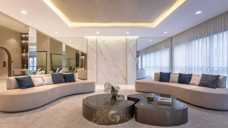 Lobby de alto padrão do condomínio Grand Square no bairro da Praça da Árvore, São Paulo