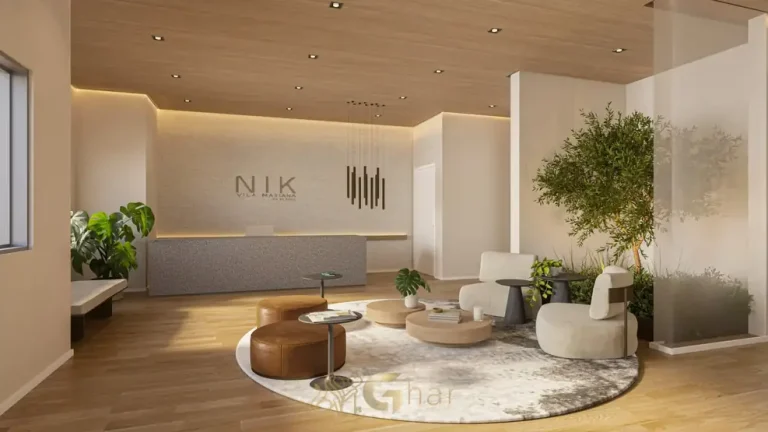 Lobby de entrada em condomínio residencial na Vila Mariana, na Zona Sul de São Paulo