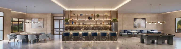 Lounge bar sofisticado em apartamentos no bairro da Vila Prudente, São Paulo