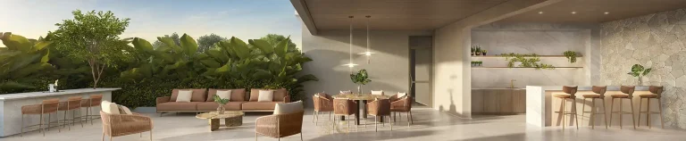 Lounge com churrasqueira em apartamentos no bairro do Alto da Boa Vista, São Paulo