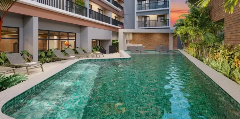 Piscina do condomínio Arvo Teixeira da Silva no bairro Paraiso em São Paulo