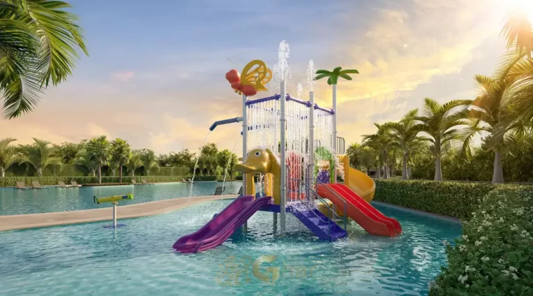 Piscina infantil com área de lazer do condomínio Alive Home Resort no bairro da Vila Prudente, São Paulo