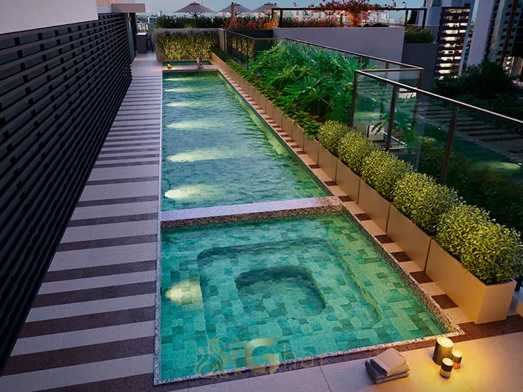 Piscina adulto em apartamentos na Praça da Árvore, São Paulo