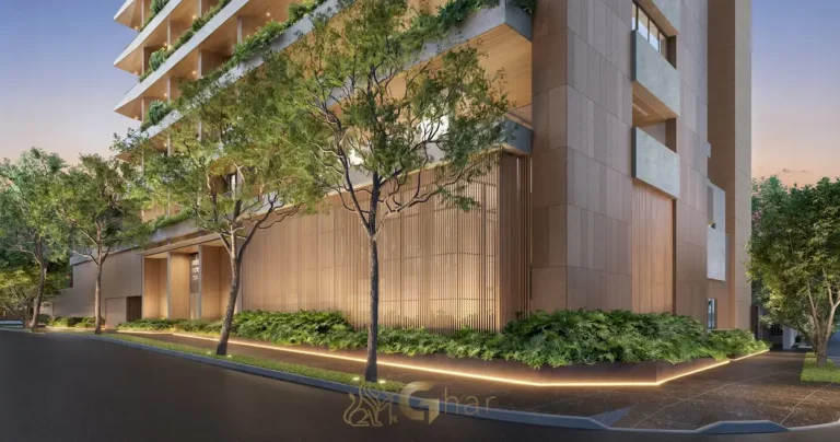 Portaria com porte-cochère e acesso exclusivo em apartamentos no bairro da Vila Nova Conceição, São Paulo