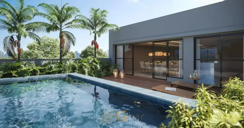 Private pool house do condomínio Villa Pio no bairro do Alto da Lapa, São Paulo