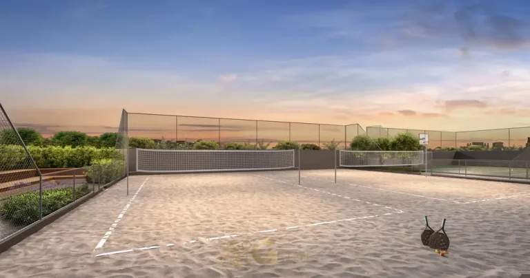 Quadras de beach tennis do condomínio Alive Home Resort no bairro da Vila Prudente, São Paulo