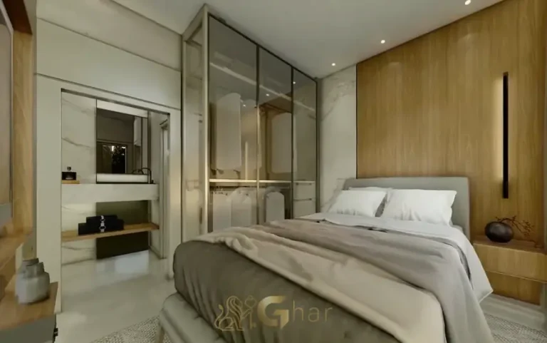 Segundo quarto decorado do condomínio Wire Capote Valente no bairro de Pinheiros, São Paulo