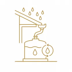 Ícone de reuso de água da chuva