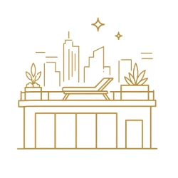 Ícone de rooftop exclusivo