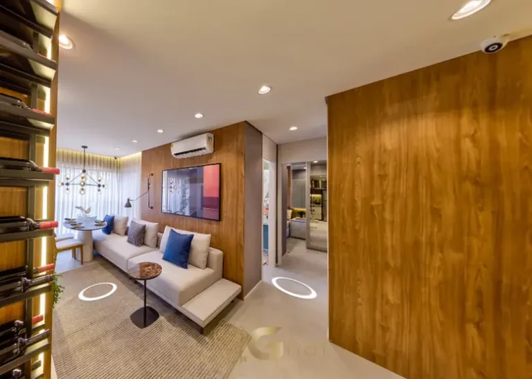 Sala decorada em apartamentos no bairro do Paraíso, São Paulo