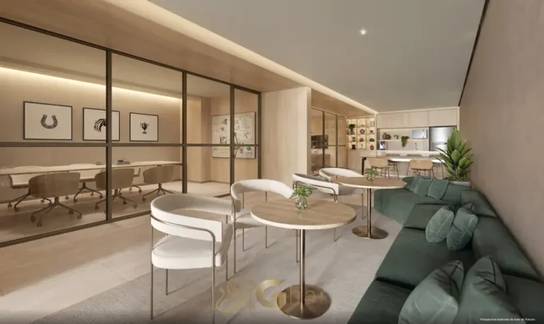 Sala de estudos em apartamentos no bairro do Alto da Boa Vista, São Paulo