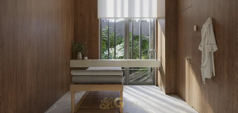 Sala de massagem do spa em condomínio residencial no Ibirapuera, na Zona Sul de São Paulo
