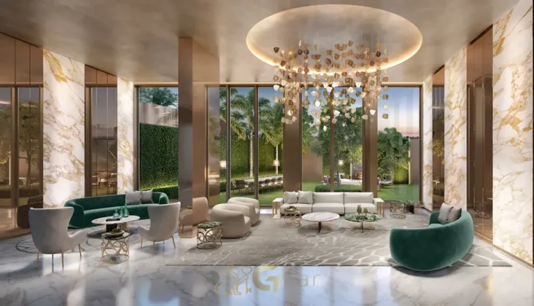 Salão de festas com vista privilegiada do condomínio Saffire by Elie Saab no bairro de Moema, São Paulo