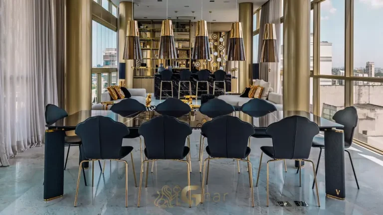 Sala de eventos ampla em condomínio residencial no bairro de Moema, na Zona Sul de São Paulo