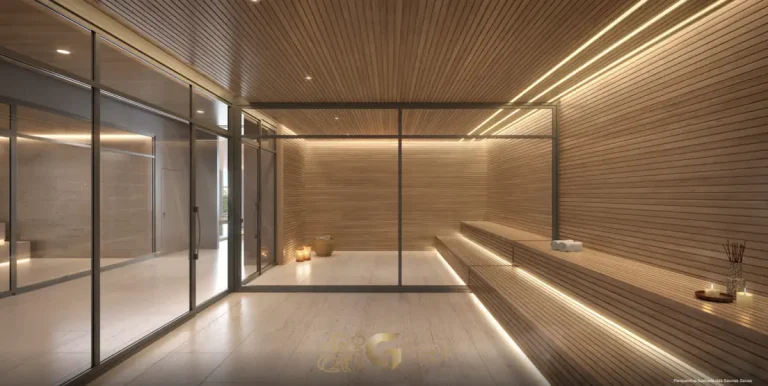 Sauna seca do condomínio Jardim da Hípica Residences no bairro do Alto da Boa Vista, São Paulo