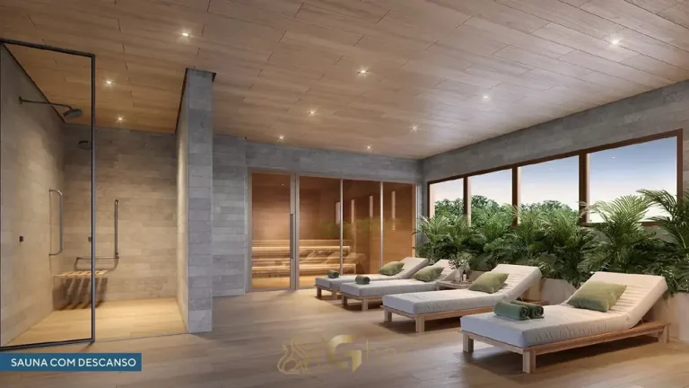 Sauna e spa de bem-estar em condomínio residencial na Lapa, na Zona Oeste de São Paulo