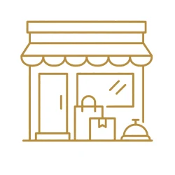 Ícone de serviços e conveniências