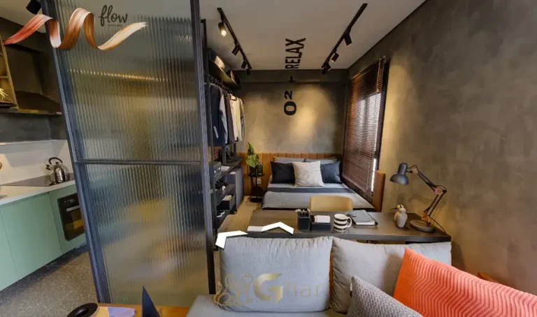 Studio decorado em apartamentos em Perdizes, São Paulo