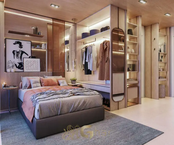 Studio decorado de 25 m² com ambientes integrados em apartamentos em Perdizes, São Paulo