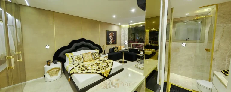 Studio compacto decorado em studios no bairro de Moema, São Paulo