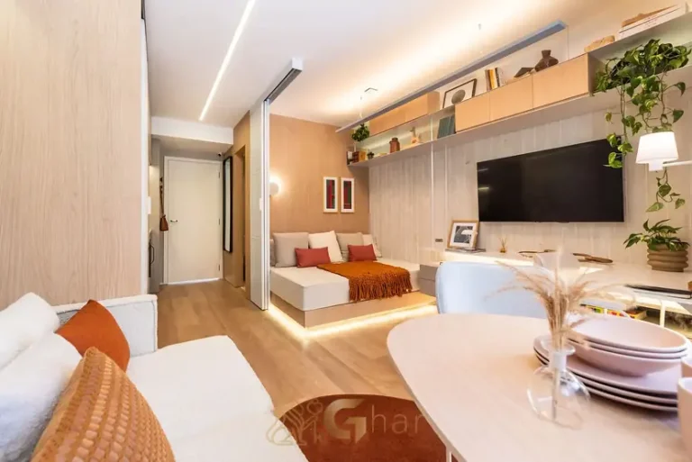 Studio compacto decorado em condomínio residencial no bairro de Pinheiros, na Zona Oeste de São Paulo