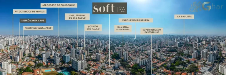 Vista Panorâmica em condomínio residencial no Vila Mariana Zona Sul de São Paulo